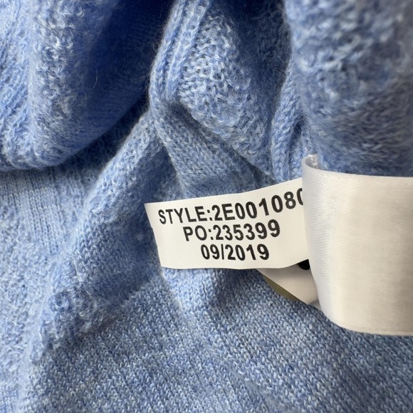 Vineyard Vines Sweater Coat Womens Small Blue Cashmere Cable Knit Long Cardigan - Picture 4 of 16